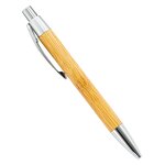 Pen Manufacturer - Laser Engraving Logo Bamboo Retractable Ballpoint Black Ink Refills for Promotional Gift
