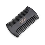 Comb Manufacturer - Custom Logo Handmade Double Wide Tooth Pocket Black Peach Wooden for Bathroom