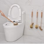 Toilet Brush Manufacturer - Natural Eco Friendly Coconut Fiber Beech Long Handle Cleaning