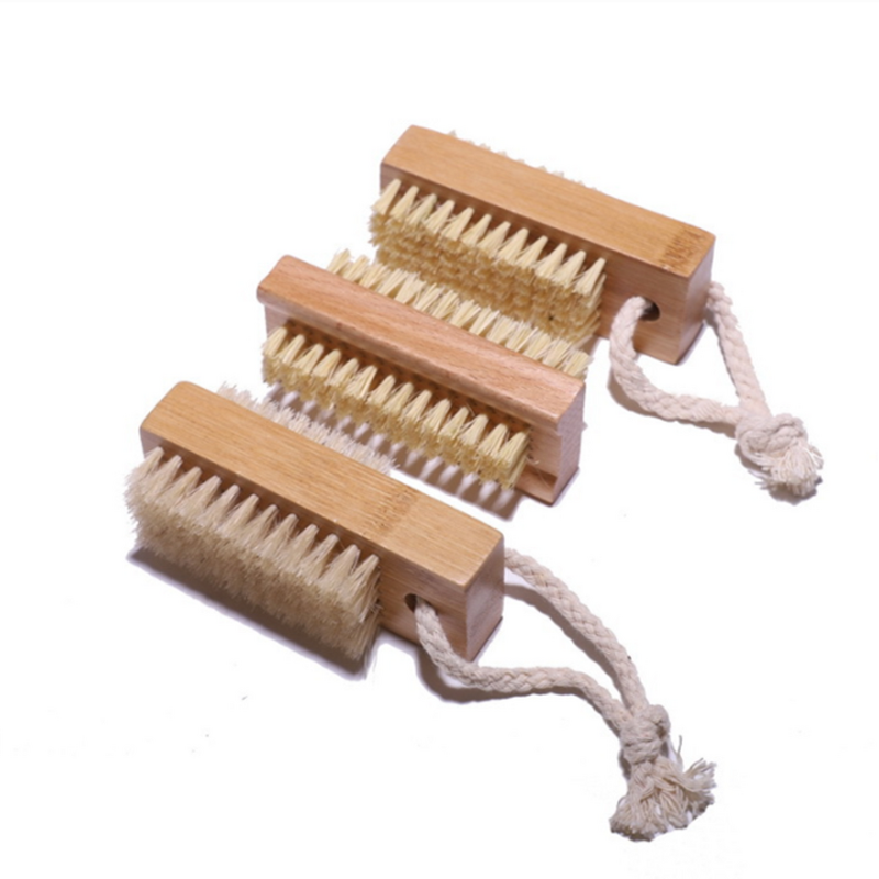 Nail Dust Cleaning Brush Manufacturer - Customizable LOGO Wooden Handle Sisal Two Side