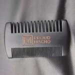 Beard Comb Manufacturer - Wooden Handicraft Pocket Size Double Lice with Custom LOGO