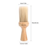 Neck Duster Manufacturer - Soft Bristles Barber Custom LOGO Wooden Handle Cleaning Brush for Salon