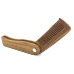 Beard Comb Manufacturer - Custom logo Wooden Sandalwood Folding
