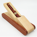 Pen Manufacturer - Wooden Fine Fountain with Display Case Ink Pen Gift Set with Wood Single Pen Holder