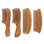 Beard Comb Manufacturer - Hot Sale Natural Handmade Peach Wooden Cheap Hair with Fine Tooth