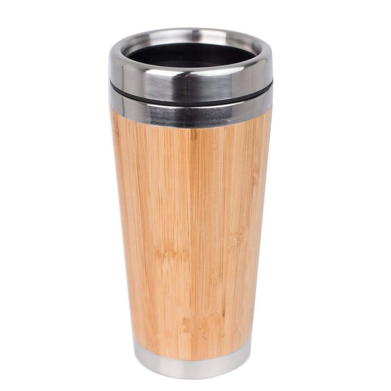 Travel Tumbler Manufacturer - Original Bamboo Stainless Steel Bottle Coffee Mug Insulated Bamboo Eco-friendly Tea Cup