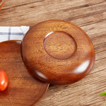 Fruit Plate Manufacturer - Japanese Style Natural Wooden Round Pizza Plate With Eco Friendly