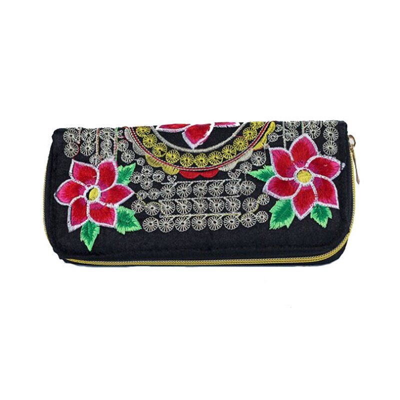 Handbag Manufacturer - Hot Sale Canvas Embroidery Wallet for Lady