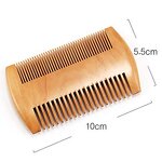 Beard Comb Manufacturer - Best Selling Private Label Double Side Lice Pocket Wooden for Bathroom