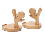 Cellphone Stand Manufacturer - Hot Sale Bamboo Wooden Crafts Desktop Cute Cell Phone Stand