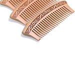 Beard Comb Manufacturer - Hot Sale Natural Handmade Peach Wooden Cheap Hair with Fine Tooth