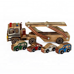 Wooden Crafts Manufacturer - Factory Direct Selling Color Flatbed Truck for Home Decoration