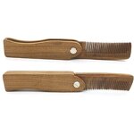 Beard Comb Manufacturer - Custom logo Wooden Sandalwood Folding