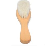 Cleaning Brush Manufacturer - Wholesale Custom logo Wooden Wool Goat Hair Bath Baby Hair Brush