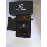 Beard Grooming Kit Manufacturer - Wholesale Custom logo Men Beard Care Set Black Bag Boar Bristle Beard Brush Wooden Comb with Scissor