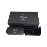 Beard Grooming Kit Manufacturer - Custom Logo Men Beard Care Set Wooden Comb Boar Bristle for Travel