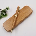 Pen Manufacturer - Wholesale Custom LOGO Natural Bamboo Set Wood Ballpoint with Box for Promotional Gift