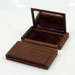 Comb Set Manufacturer - High Quality 2 in 1 Sandalwood Vintage Foldable Pocket Wooden Mirror Travel