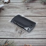 Comb Manufacturer - Custom Logo Handmade Double Wide Tooth Pocket Black Peach Wooden for Bathroom