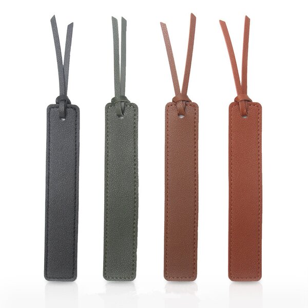 Bookmark Manufacturer - Personalized Page Markers Reading Gift Leather with Leather Rope