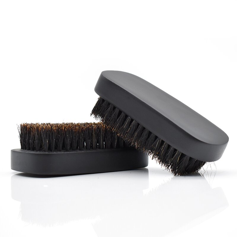 Cleaning Brush Manufacturer - Wholesale Black Wooden Handle Boar Bristle with Custom logo