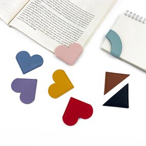 Bookmark Manufacturer - Wholesale Cute Handmade Reading Small Gifts Corner Page Book Marks Leather Heart