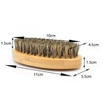Beard Brush Manufacturer - Wholesale Custom High Quality 100% First Cut Boar Bristles Bamboo Hand Held Shave for Man