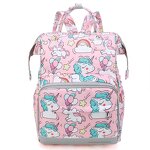 Mommy Bag Manufacturer - Spot Printing Cartoon New Multi-functional Large-capacity Fashion Travel Backpack Diaper