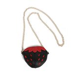 Children's Bag Manufacturer - New Embroidery Thread Cute Strawberry One-shoulder Messenger Chain