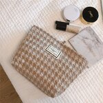 Cosmetic Bag Manufacturer - Drop Shipping Fashion Design Canvas Solid Color Large Capacity