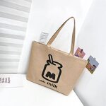 Canvas Tote Bag Manufacturer - Casual Cartoon Mouse American Handheld Ladies Shopping Large Capacity