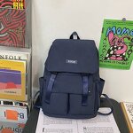 Student Backpack Manufacturer - Wholesale Nylon Fabric High Quality Solid Color Portable Storage Youth Travel Couple Leisure College