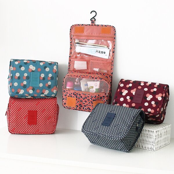 Cosmetic Organizer Toiletry Bags Manufacturer - Travel Larger Capacity Expandable Polyester Waterproof Hanging Wash