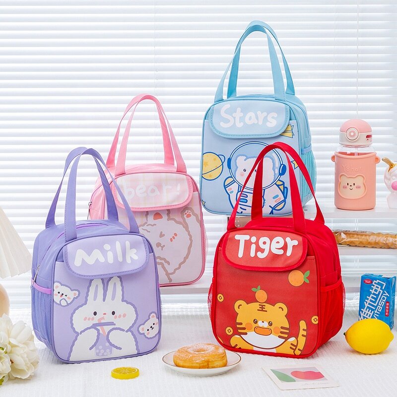 School Lunch Bag Manufacturer - Students Custom Cartoon Cute Pattern Thermal Tote for Children