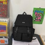 Student Backpack Manufacturer - Wholesale Nylon Fabric High Quality Solid Color Portable Storage Youth Travel Couple Leisure College