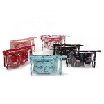 Travel Cosmetic Storage Bag Manufacturer - Factory Wholesale New Fashion Transparent PVC Portable Three-piece Set
