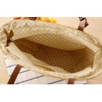 Straw Woven Shoulder Bag Manufacturer - 2020 New Style Garden Flower Solid Color Hand-woven Beach Tote Handbag