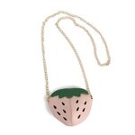 Children's Bag Manufacturer - New Embroidery Thread Cute Strawberry One-shoulder Messenger Chain