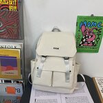 Student Backpack Manufacturer - Wholesale Nylon Fabric High Quality Solid Color Portable Storage Youth Travel Couple Leisure College