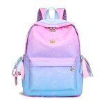 Backpack Manufacturer - Factory Direct 2020 New Nylon Cloth rainbow Student School Crown Mountaineering