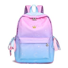 Backpack Manufacturer - Factory Direct 2020 New Nylon Cloth rainbow Student School Crown Mountaineering