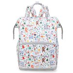 Mommy Bag Manufacturer - Spot Printing Cartoon New Multi-functional Large-capacity Fashion Travel Backpack Diaper