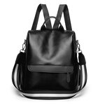 PU Backpack Manufacturer - 2021 New Simple Personality Waterproof Anti-theft Korean Casual All-match Soft Leather for Women