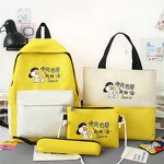 Students Backpack Manufacturer - Simple Style Cute Fashionable 4-piece Sets for School