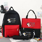 Students Backpack Manufacturer - Simple Style Cute Fashionable 4-piece Sets for School