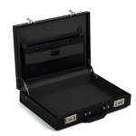 Leather Briefcase Manufacturer - Man Business Cheap Wholesale Box with Locks