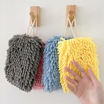 Hand Towel Manufacturer - Japanese Cartoon Chenille Solid Colorful Hand Ball for Household & Children's Bathroom Kitchen