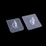 Wall Hook Manufacturer - PVC Plastic Sticky Adhesive Hanger for Kitchen Bathroom Wardrobe Living Room Convenient Cleaning