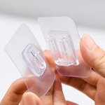 Wall Hook Manufacturer - Multi-Functional PVC with Strong Adhesive for Kitchen Bathroom Wardrobe Living Room Cleaning