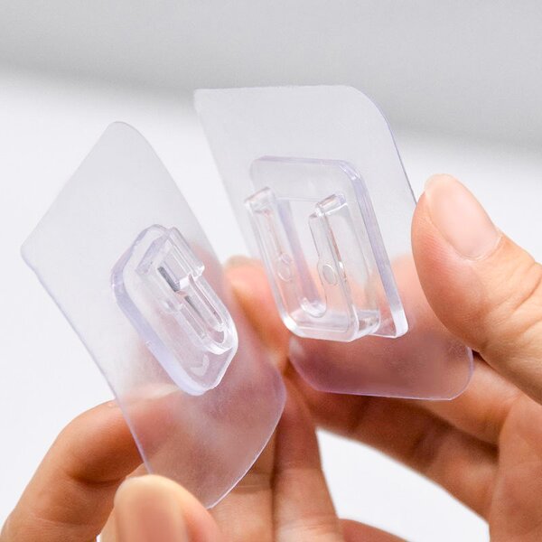 Wall Hook Manufacturer - Multi-Functional PVC with Strong Adhesive for Kitchen Bathroom Wardrobe Living Room Cleaning